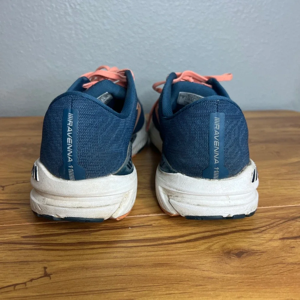 Brooks Ravenna 11 Running Shoes Womens Size 9 Blue Coral Sneakers 1203181B480 - Picture 7 of 10